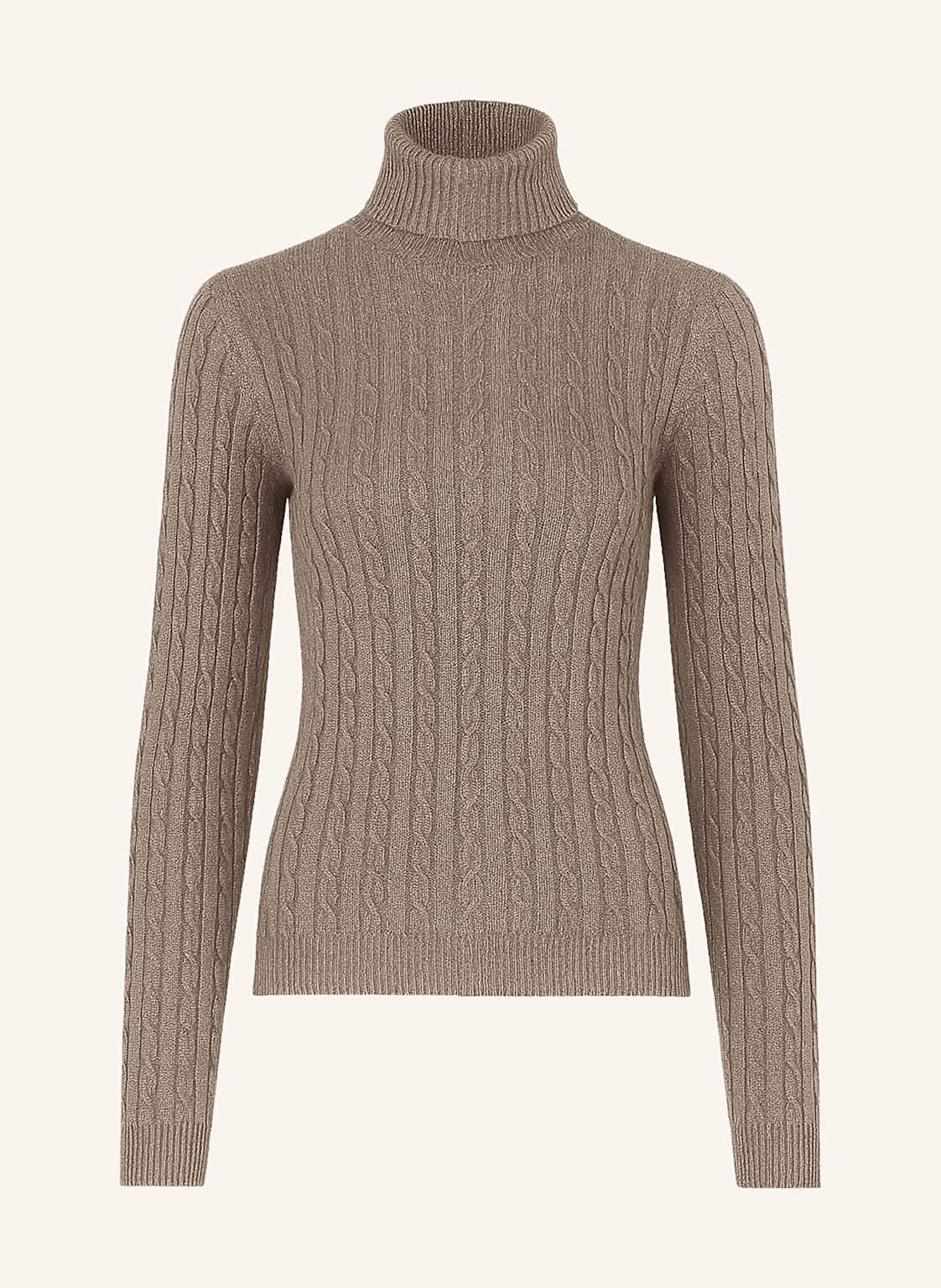 Ftc Cashmere Rollkragenpullover Mit Cashmere Und Glitzergarn braun von FTC CASHMERE