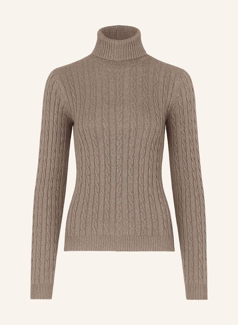Ftc Cashmere Rollkragenpullover Mit Cashmere Und Glitzergarn braun von FTC CASHMERE