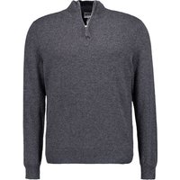 FTC Cashmere Herren Troyer Grau Cashmere unifarben von FTC Cashmere