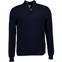 FTC Cashmere Herren Troyer blau unifarben von FTC Cashmere