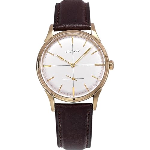 FTEOXLC Baltany Klassische minimalistische Armbanduhr ST1701 Automatik-Uhrwerk, wasserdicht, mechanische Uhr, V 1, Kleid von FTEOXLC