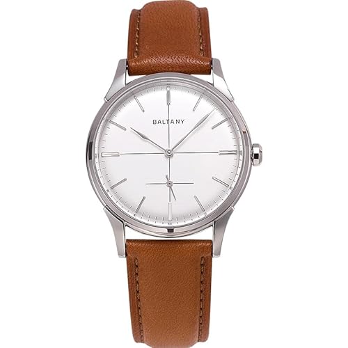 FTEOXLC Baltany S4092 Kleine Sekunde Retro Herrenuhr ST1701 Automatische wasserdichte mechanische Uhr, V 3, Kleid von FTEOXLC