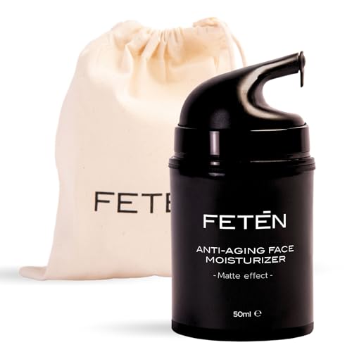 FETĒN Gesichtscreme Männer - Gesichtspflege mit Hyaluron Anti Falten und Augenringe, Feuchtigkeitscreme Gesicht Soforteffekt, Antifaltencreme, Skincare Face Moisturizer (Packung 1 Stück) von FTN FETEN