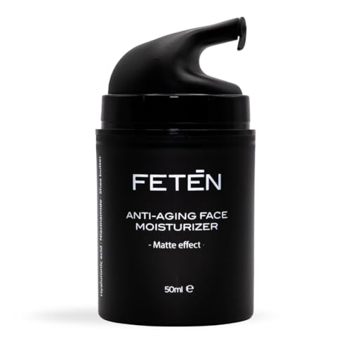FETĒN Gesichtscreme Männer - Gesichtspflege mit Hyaluron Anti Falten und Augenringe, Feuchtigkeitscreme Gesicht Soforteffekt, Antifaltencreme, Skincare Face Moisturizer (Packung 1 Stück) von FTN FETEN