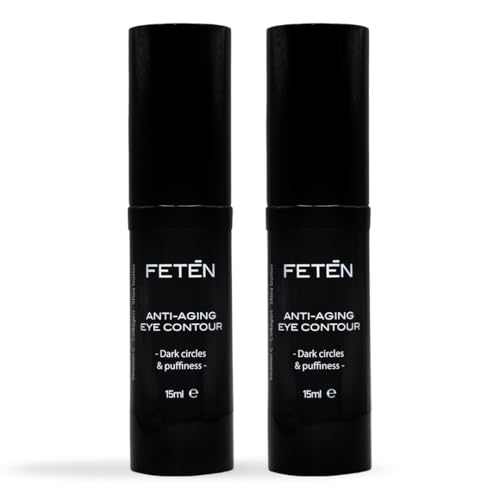 FETĒN Augencreme für Männer - Anti-Augenringe Creme gegen dunkle Ringe und Schwellungen mit Soforteffekt, Anti-Falten-Serum mit Vitamin C gegen hängende Lider, aufhellende Pflege (2er Pack) FETĒN Augencreme für Männer - Anti-Augenringe Creme gegen dunkle Ringe und Schwellungen mit Soforteffekt, Anti-Falten-Serum mit Vitamin C gegen hängende Lider, aufhellende Pflege (2er Pack) von FTN FETEN