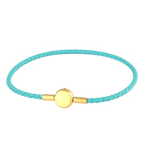 FTPZTINX Herren Armband Leder,Handgewebtes Modisches 2,5 Mm Geflochtenes Echtlederarmband, Schlichtes Leder Damen Schmuck Mit Hartgoldperlen Himmelblau FTPZTINX Herren Armband Leder,Handgewebtes Modisches 2,5 Mm Geflochtenes Echtlederarmband, Schlichtes Leder Damen Schmuck Mit Hartgoldperlen Himmelblau von FTPZTINX