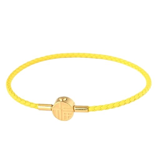 FTPZTINX Herren Lederarmband,Handgewebtes Modisches 2,5 Mm Geflochtenes Echtlederarmband, Schlichtes Leder Damen Hartgold Perlen Schmuck Zitronengelb FTPZTINX Herren Lederarmband,Handgewebtes Modisches 2,5 Mm Geflochtenes Echtlederarmband, Schlichtes Leder Damen Hartgold Perlen Schmuck Zitronengelb von FTPZTINX