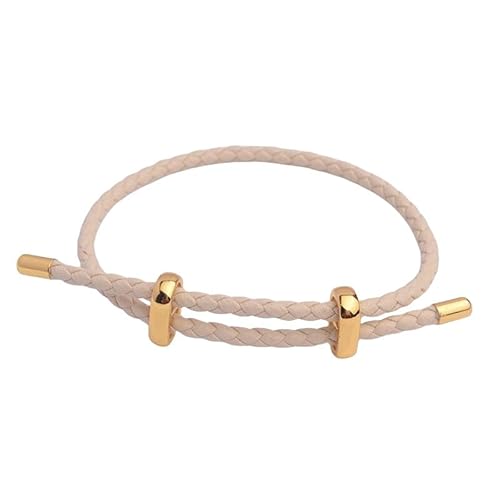 FTPZTINX Leder Armband Herr,3Mm Verstellbares Handgewebtes Modisches Lederseilarmband, Großes Lochperlenseil Einfaches Lederarmband, Für Frauen Männer Khaki FTPZTINX Leder Armband Herr,3Mm Verstellbares Handgewebtes Modisches Lederseilarmband, Großes Lochperlenseil Einfaches Lederarmband, Für Frauen Männer Khaki von FTPZTINX