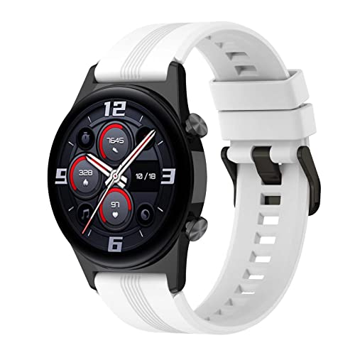 FTRONGRT 22mm Uhrenarmband Kompatibel mit Mibro Watch X1, Weiches Silikonarmband, Ersatzarmband für Mibro Watch X1.Weiß von FTRONGRT