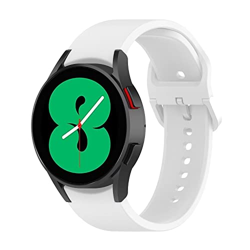 FTRONGRT Uhrenarmband Kompatibel mit Samsung Galaxy Watch5, Weiches Silikonarmband, Ersatzarmband für Samsung Galaxy Watch5.(Weiß) von FTRONGRT