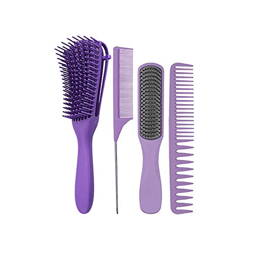 FTTKGRL Kämme Friseur Friseurbedarf Zubehör,Profi Styling Kämme Set, Hair Styling Kämme für Männer Frauen Styling Kamm (lila) von FTTKGRL