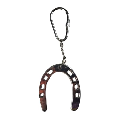 FTWDesign Hufeisen Schlüsselanhänger in Silber - Pferde Glücksbringer für den Schlüsselbund von FTWDesign