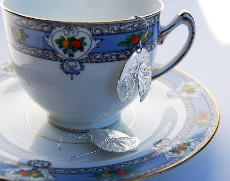 sterling Silber Runde Disk Ohrringe von FTcollection