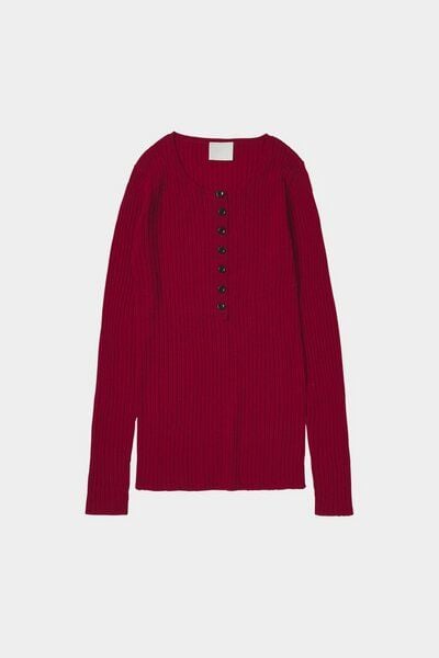 FUB - Bluse Rib Button von FUB