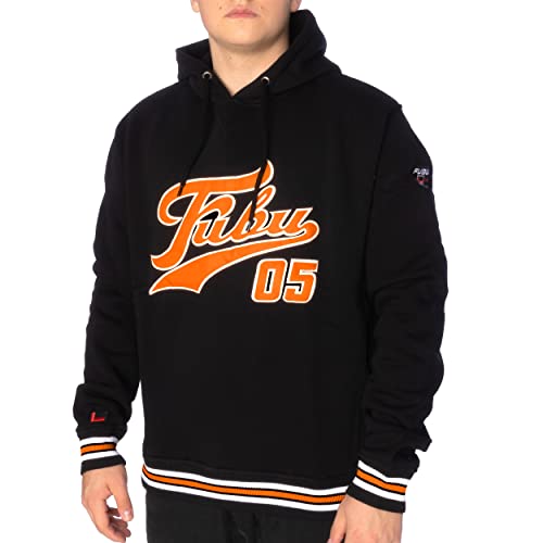 FUBU Varsity SSL Hoodie Herren Kapuzepullover schwarz M von FUBU