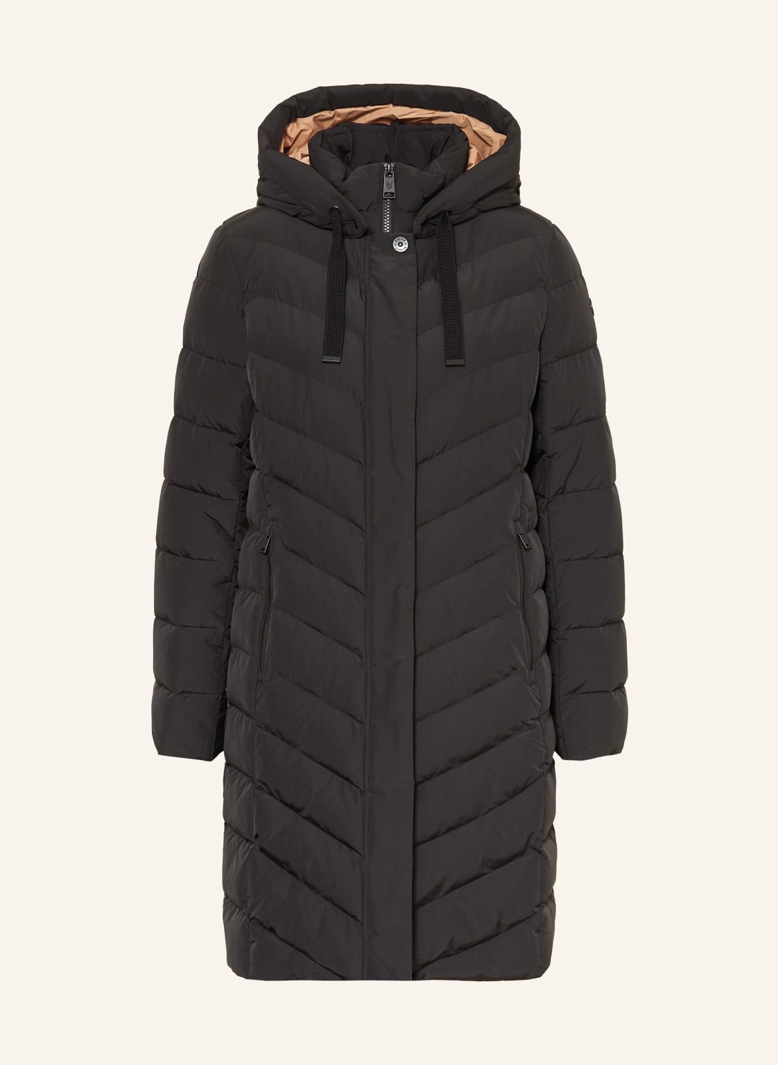 Fuchs Schmitt Steppmantel Mit Abnehmbarer Kapuze schwarz von FUCHS SCHMITT