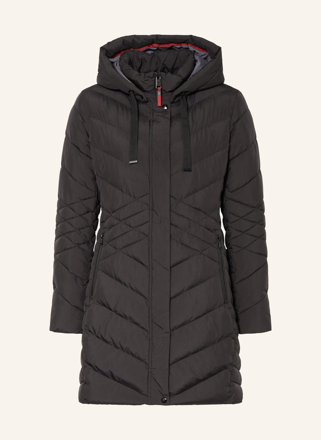 Fuchs Schmitt Steppmantel Mit Abnehmbarer Kapuze schwarz von FUCHS SCHMITT
