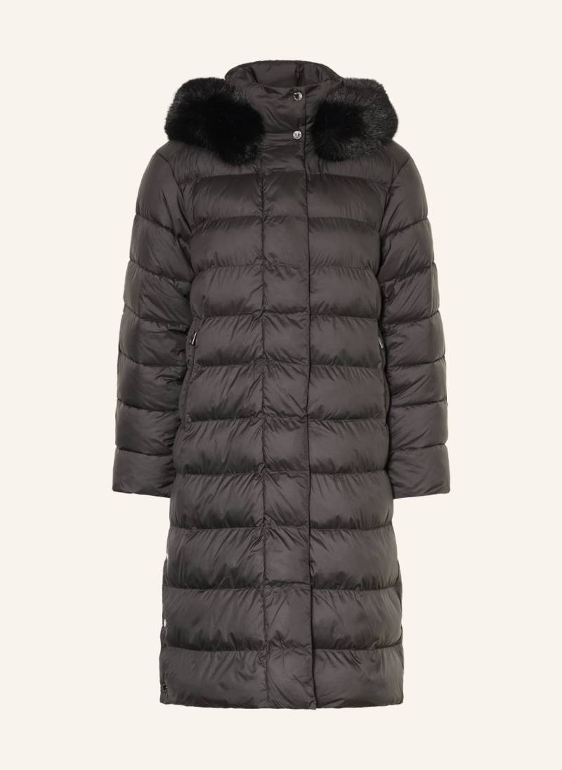 Fuchs Schmitt Steppmantel Mit Kunstfell Und Abnehmbarer Kapuze schwarz von FUCHS SCHMITT