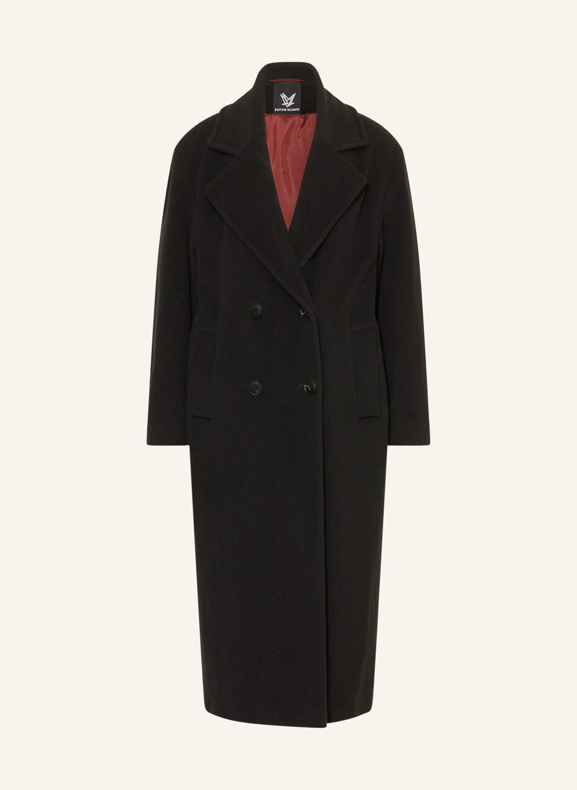 Fuchs Schmitt Wollmantel schwarz von FUCHS SCHMITT
