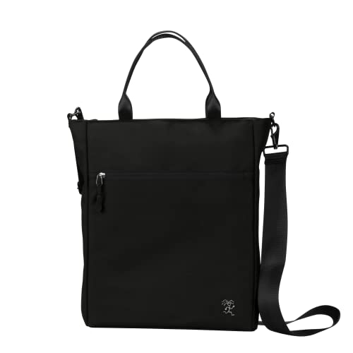 FUCHS & REBELL® Tote Bag JONA – Durchdachte 3-in-1 Laptoptasche mit vielen Fächern: Handtasche, Schultertasche/Umhängetasche & Crossbody Tasche 14L (Schwarz) von FUCHS & REBELL