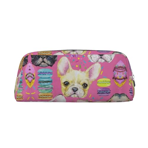 FUFIZU Federmäppchen mit Tiermotiv und Hunde-Druck, PVC, Unisex, Kosmetiktasche, kleine Schmuck-Aufbewahrungstasche, silber, Einheitsgröße, Kindergepäck von FUFIZU