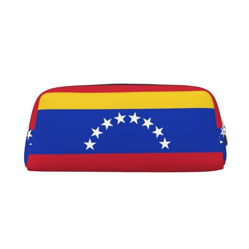 Federmäppchen mit Flagge von Venezuela, PVC, Unisex, Kosmetiktasche, kleine Schmuckaufbewahrungstasche, gold, Einheitsgröße, Kindergepäck von FUFIZU