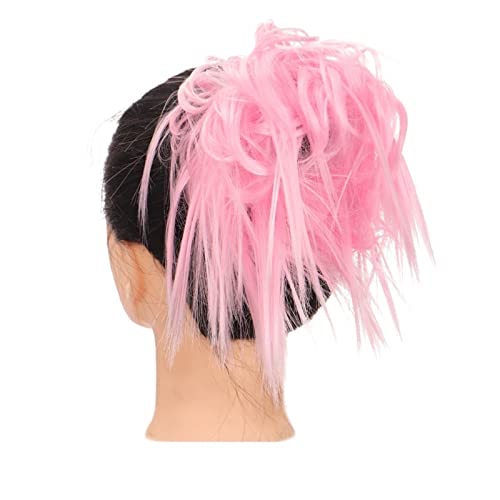 Bun Haarteile Dutt mit elastischem Band, synthetischer Chignon, sofortiges Haarteil, unordentliche Dutt-Haarteile, Haarverlängerung for Frauen, zerzauste Hochsteckfrisur, lockiges, gewelltes Scrunchie von FUHAI-666