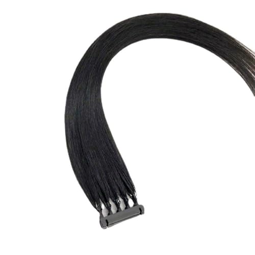 FUIBEJAE 6D Echthaarverlängerung der zweiten Generation 6D Maschine Schnelle No Track Groove Verbindung zum Kopfhaar Echthaarverlängerung für Frauen 10 Reihen,B 18inch von FUIBEJAE