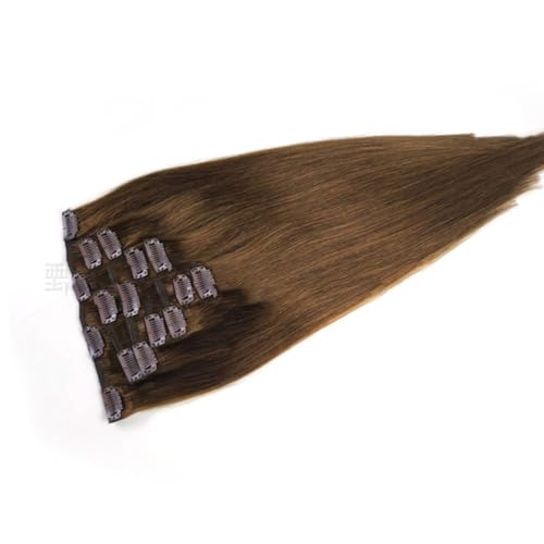 FUIBEJAE Clip-in-Haarverlängerungen für Frauen, dunkelbraune gerade nahtlose Clip-in-Verlängerungen Echthaar, 7-teiliges Set 16 Clips, unsichtbare Tape-In-Haarteile für den täglichen,22inch (55cm) FUIBEJAE Clip-in-Haarverlängerungen für Frauen, dunkelbraune gerade nahtlose Clip-in-Verlängerungen Echthaar, 7-teiliges Set 16 Clips, unsichtbare Tape-In-Haarteile für den täglichen,22inch (55cm) von FUIBEJAE