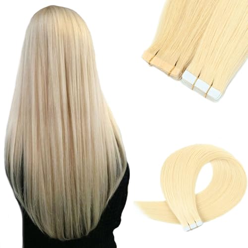 FUIBEJAE Klebeband in Echthaarverlängerungen 20Zoll seidig glatte Echthaarverlängerungen Klebeband in Remy Echthaar Klebeband für Frauen 20 Stück 50g,#60 FUIBEJAE Klebeband in Echthaarverlängerungen 20Zoll seidig glatte Echthaarverlängerungen Klebeband in Remy Echthaar Klebeband für Frauen 20 Stück 50g,#60 von FUIBEJAE