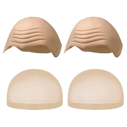 FUIPVGI 2 Stück Latex Kahle Kappe 2 Stück Perücken Haarnetz, Glatzenkappe Latex Glatze Kappe Glatze Perücke, Perückenkappe Kahle Kappe Fake Glatze Glatze Kostüm für Halloween Cosplay (Skin Colour) FUIPVGI 2 Stück Latex Kahle Kappe 2 Stück Perücken Haarnetz, Glatzenkappe Latex Glatze Kappe Glatze Perücke, Perückenkappe Kahle Kappe Fake Glatze Glatze Kostüm für Halloween Cosplay (Skin Colour) von FUIPVGI