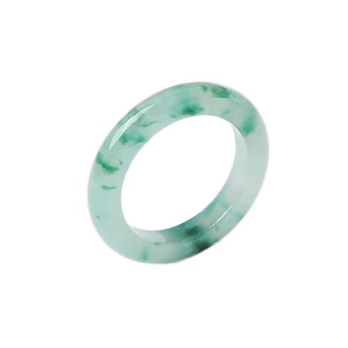 FUISSE Natürlicher 100% echter grüner Myanmar-Jadeit-Ring, Glücks-Jade-Ring, grüne Jade-Ringe, Frauen-Party-Hochzeits-Schmuck-Geschenk (Größe : 8 UK) von FUISSE