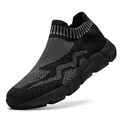 FUJEAK Herren Walkingschuhe Turnschuhe Fitnessstudio Sportschuhe Sneaker Running Tennis Schuhe Freizeit Straßenlaufschuhe Fashion Leichtgewichts Atmungsaktiv Schlüpfen Schuhe Socken Leichte Schuhe von FUJEAK