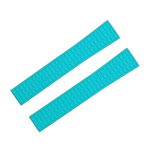 FUKUZL Wasserdichtes FKM-Fluorkautschuk-Uhrenarmband 18 mm 19 mm Zubehör Ersatz für Patek Armband für Philippe für Aquanaut 5067A-001-Gürtel(Color:Tiff Blue,Size:18mm-Without Buckle) von FUKUZL