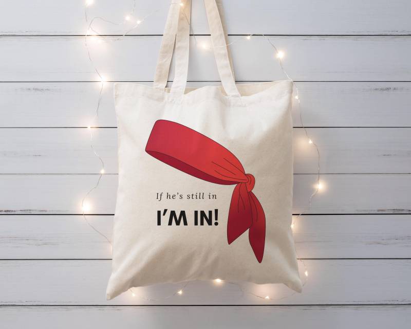 If He's Still in I'm Tote Bag - Dfv Roaring Kitty Keith Gill Red Bandana Gme von FULEST