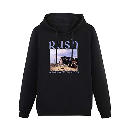 FULINYAN Sweatshirt Hoodie Rush A Farewell To King Hooded with Drawstring Pockets, Schwarz , L FULINYAN Sweatshirt Hoodie Rush A Farewell To King Hooded with Drawstring Pockets, Schwarz , L von FULINYAN