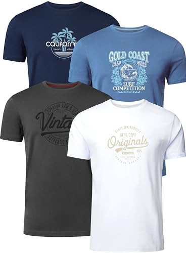 FULL TIME SPORTS Herren T-Shirt 4er Set Pack PRINT-001-PACK-2-XL FULL TIME SPORTS Herren T-Shirt 4er Set Pack PRINT-001-PACK-2-XL von FULL TIME SPORTS