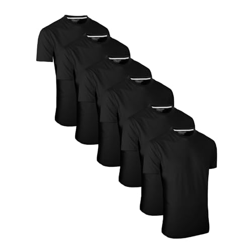 FULL TIME SPORTS Herren T-Shirt 6er Set Pack TEM1-BLK-XXL von FULL TIME SPORTS