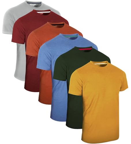 FULL TIME SPORTS Herren T-Shirt 6er Set Pack TEM1-PASTEL-L von FULL TIME SPORTS