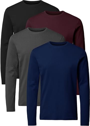 FULL TIME SPORTS Langarm T Shirt Herren 4er Pack FTS-640-WINTER-4-S von FULL TIME SPORTS