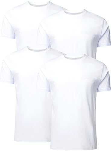 FULL TIME SPORTS T Shirt Herren 4er Pack Tshirt FTS-634-WHT4-XXL von FULL TIME SPORTS