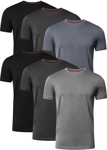 FULL TIME SPORTS T Shirt Herren 6er Pack Tshirt FTS-634-PACK-T5-XXL von FULL TIME SPORTS