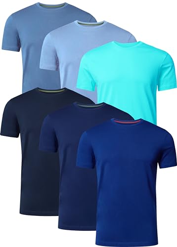 FULL TIME SPORTS T Shirt Herren 6er Pack TshirtFTS-634-BLUES-1-S von FULL TIME SPORTS