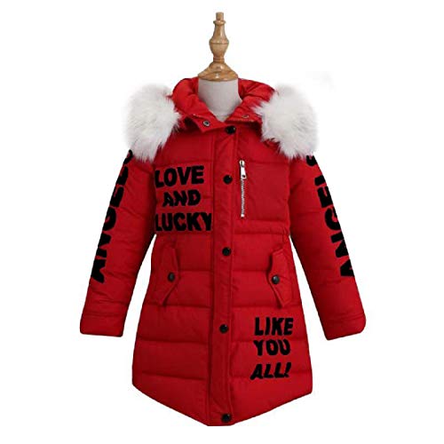 FULUOYIN Mädchen Winterjacke mit Fellkapuze Outerwear Oberbekleidung Verdichte Kinderjacke Wintermantel Mantel Parka von FULUOYIN