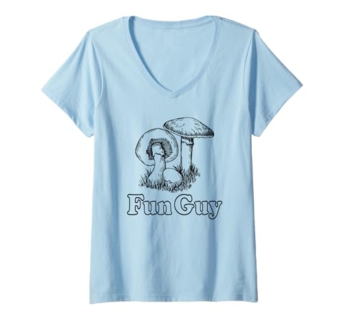 Damen Lustige Pilz-T-Shirts für Futtersuche T-Shirt mit V-Ausschnitt Damen Lustige Pilz-T-Shirts für Futtersuche T-Shirt mit V-Ausschnitt von FUN MUSHROOM FORAGING FORAGER'S APPAREL