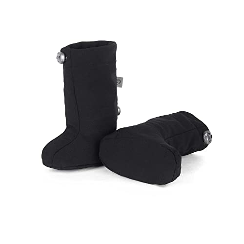 FUN2BEMUM 0-1 Jahr,1-2 Jahre Babywearing softshell tragestiefel booties mit polar fleece SCHWARZ (0-1) von FUN2BEMUM