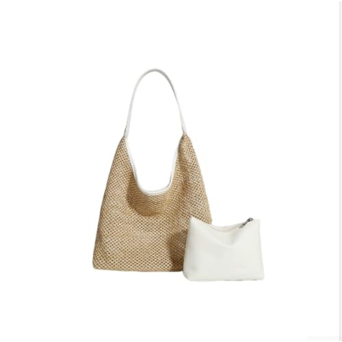 FUNCITTE Häkeltaschen für Damen, Strandtasche, Netz-Tragetasche, gestrickte Schultertasche, Strandtasche mit Reißverschluss, faltbar, lässig, Reisetaschen für Urlaub, Alltag, Arbeit, Einkaufen, Reisen FUNCITTE Häkeltaschen für Damen, Strandtasche, Netz-Tragetasche, gestrickte Schultertasche, Strandtasche mit Reißverschluss, faltbar, lässig, Reisetaschen für Urlaub, Alltag, Arbeit, Einkaufen, Reisen von FUNCITTE