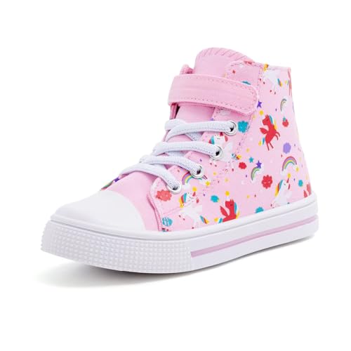 FUNCOO PLUS Jungen Mädchen Kinder Schuhe Canvas Sneaker Unisex Segeltuchschuhe Kinder Walking Schuhe Turnschuhe 27 von FUNCOO PLUS