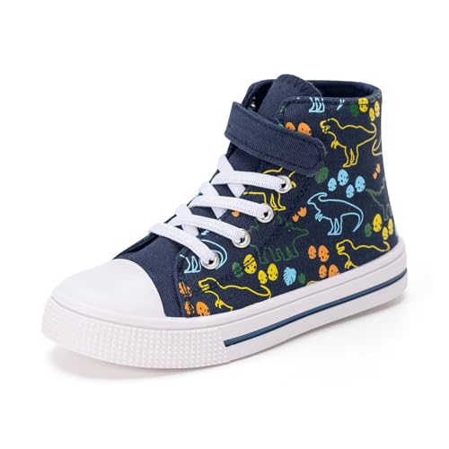 FUNCOO PLUS Jungen Mädchen Kinder Schuhe Canvas Sneaker Unisex Segeltuchschuhe Kinder Walking Schuhe Turnschuhe 28 von FUNCOO PLUS