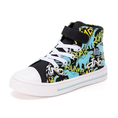 FUNCOO PLUS Jungen Mädchen Kinder Schuhe Canvas Sneaker Unisex Segeltuchschuhe Kinder Walking Schuhe Turnschuhe 32 von FUNCOO PLUS